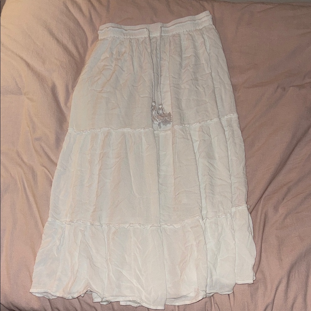 Elegant White Maxi Skirt